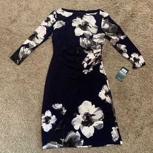 NWT LAUREN by Ralph Lauren Floral Dress 2P